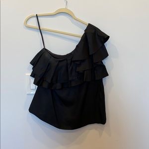 One-shoulder Ruffle Top